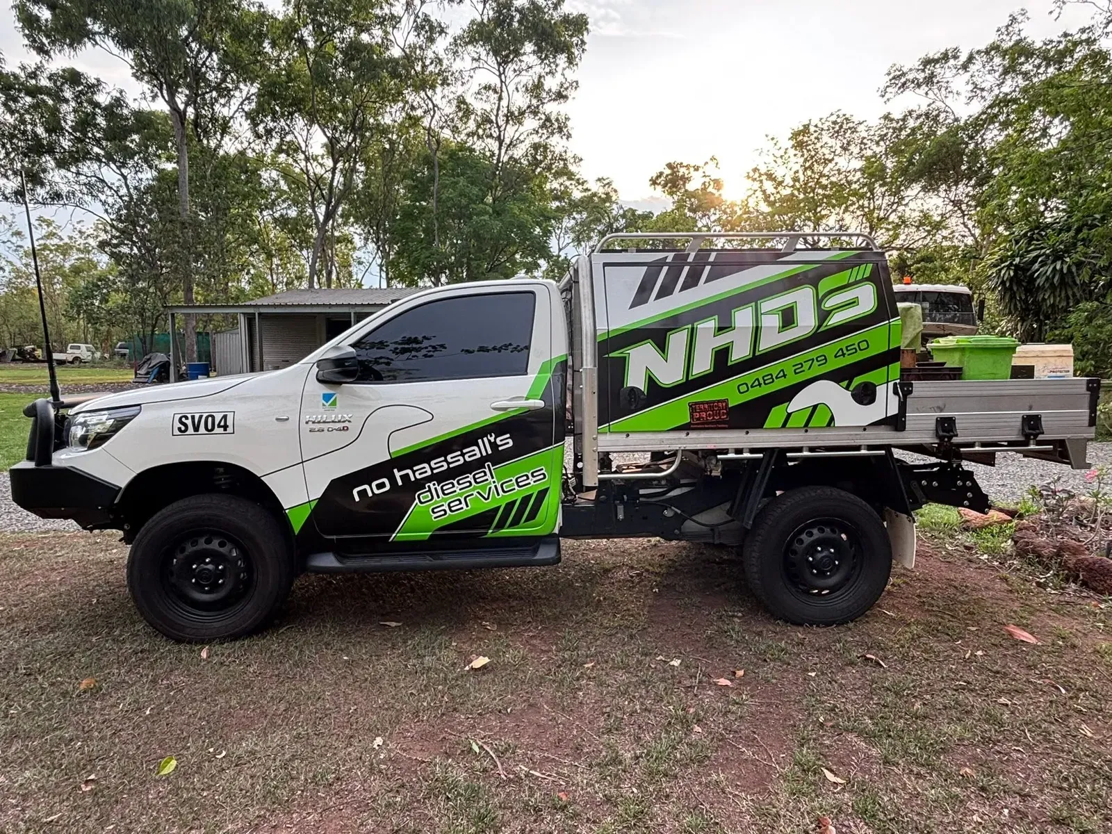 NHDS ute with service tray